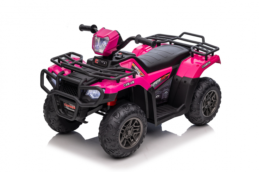 ATV Electric Nichiduta Pink 12V, Scaun Piele - imagine 3