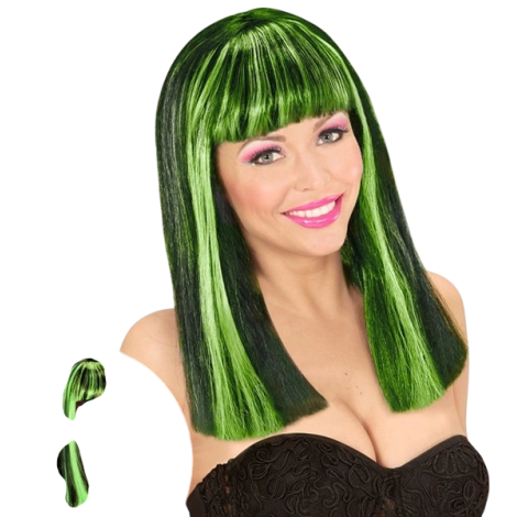 Peruca Neon Verde Widmann | Carnaval Party
