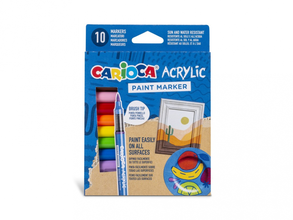 Markere Acrilice Carioca | Creativitate pe Orice Suprafață