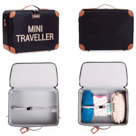 Valiza Childhome Mini Traveller Negru | Călătorii Copii - imagine 4