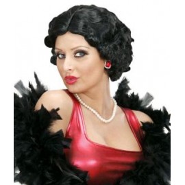 Peruca Neagra Betty Widmann | Costum Carnaval