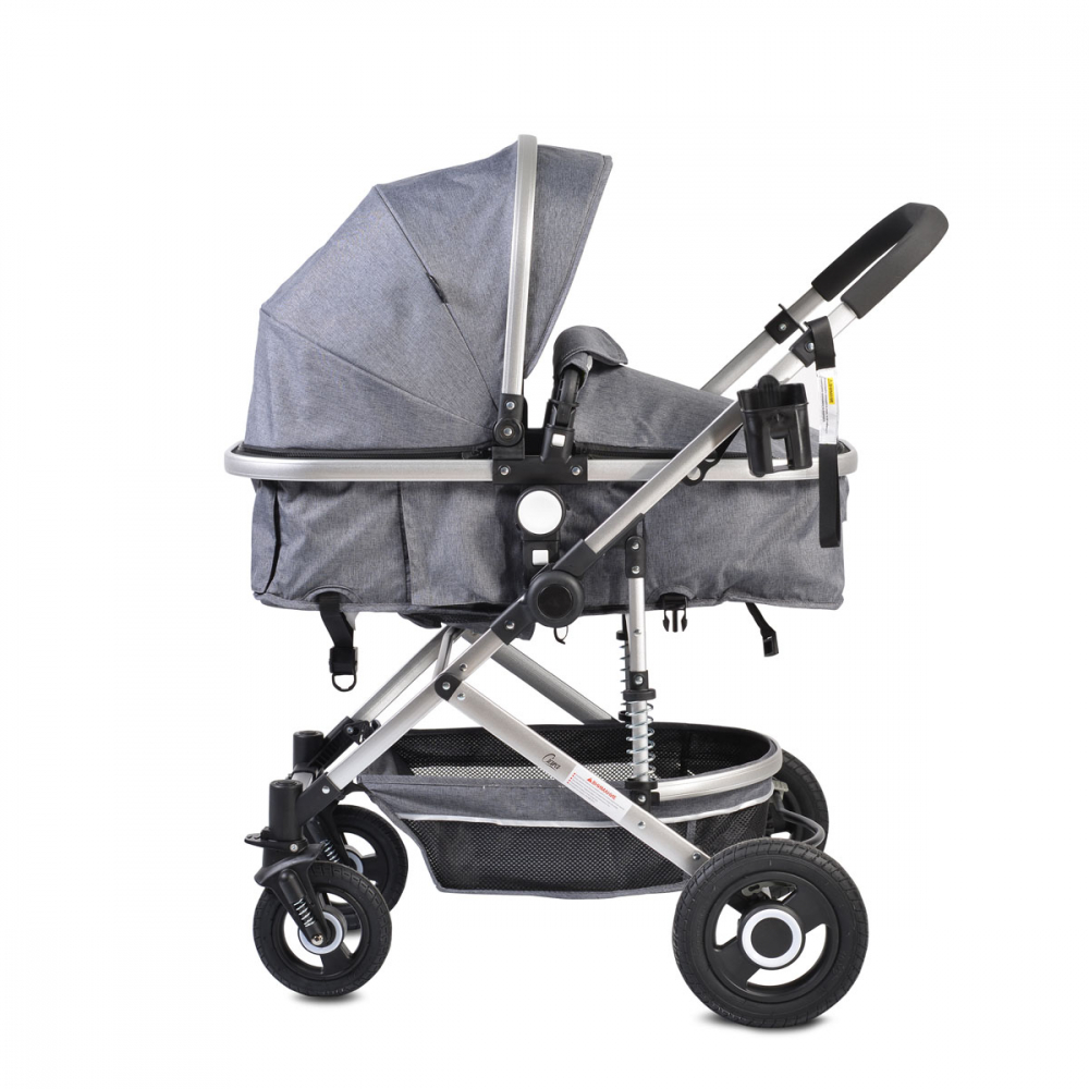 Carucior 2 in 1 Moni Ciara Grey, Transformabil 0-15kg - imagine 3