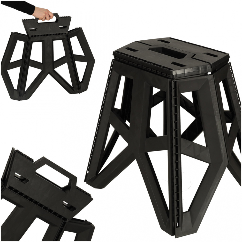 Scaun camping Ikonka Black 40cm portabil