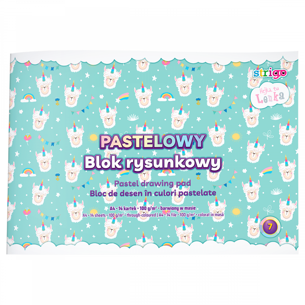 Bloc Desen Strigo A4 Pastel 14 file