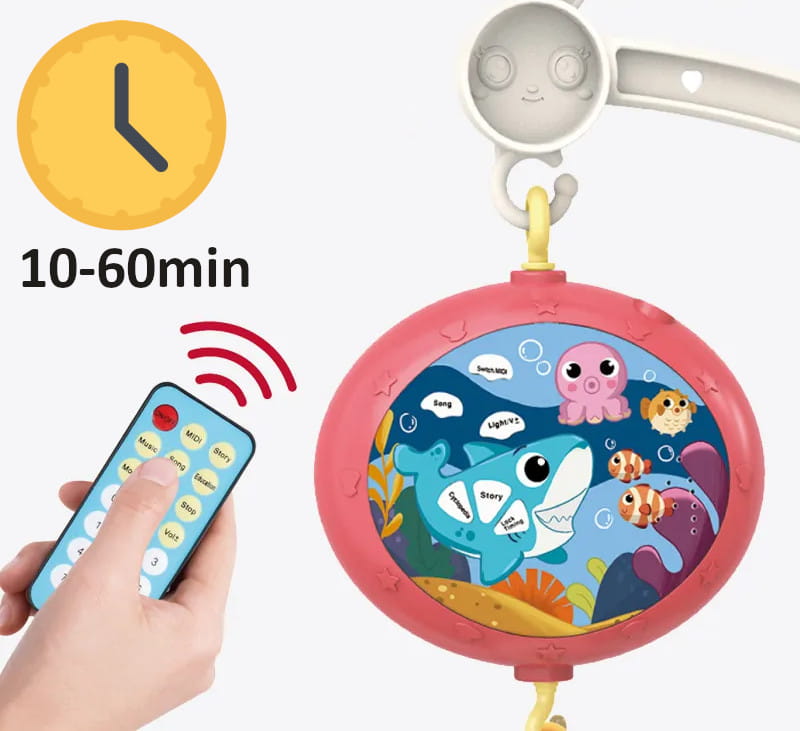 Carusel Muzical Malplay cu Proiector și Telecomandă - imagine 9