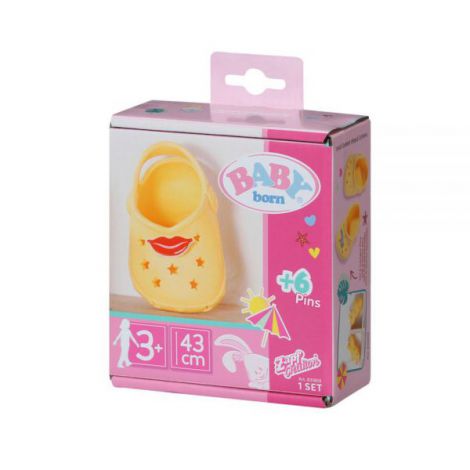 Papucei cu insigne Baby Born 43 cm - Modele Colorate - imagine 2