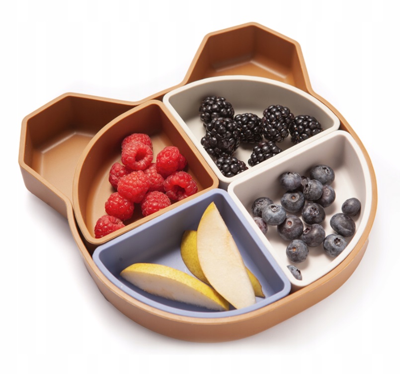 Farfurie Silicon 4in1 Kidnort | Compartimente Detasabile - imagine 5