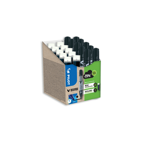 Set Markere Pilot Begreen VBoard + 10 Rezerve Negru