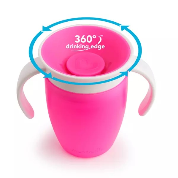 Cana Miracle 360 Munchkin Pink, 207ml, Antiscurgere