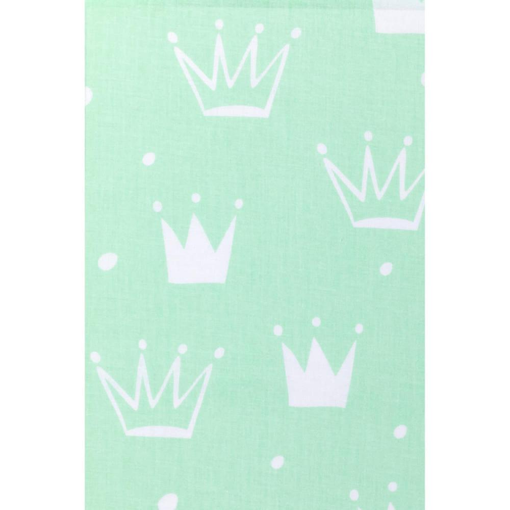 Lenjerie de pat Fillikid Krone Mint, Bumbac 100% - imagine 2