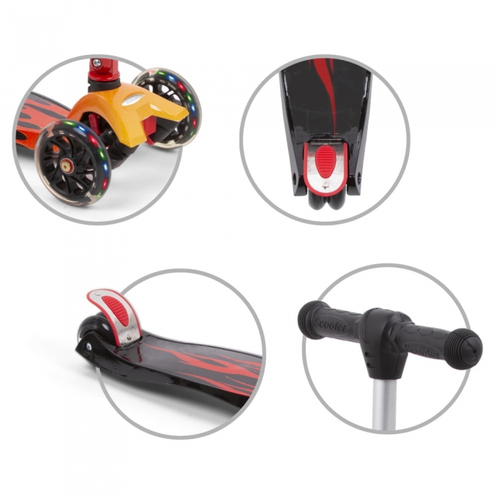 Trotineta Kidwell Vento Flame, Pliabilă, 50kg - imagine 6