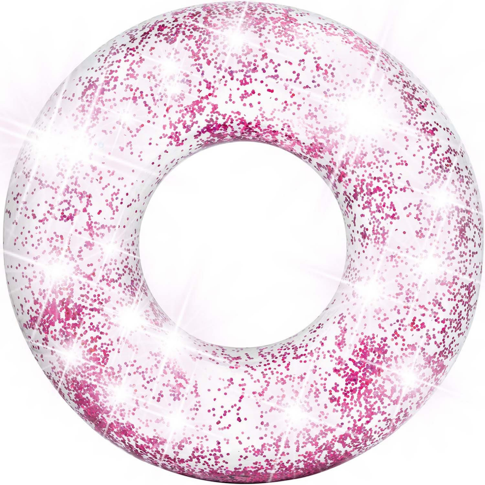 Colac Gonflabil Intex Glitter Pink 119 cm - imagine 3