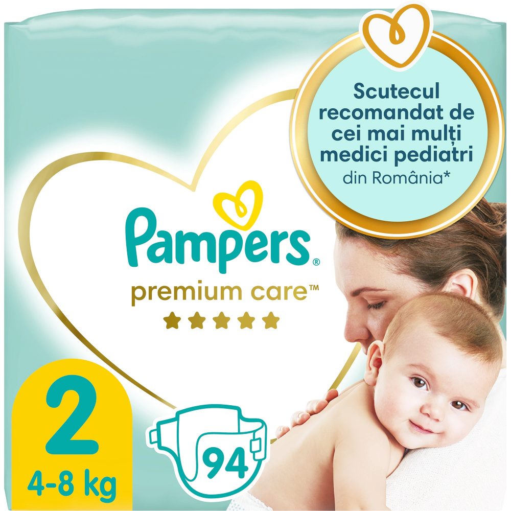 Pampers Premium Care Nr. 2, 4-8 kg, 94 bucăți - imagine 6