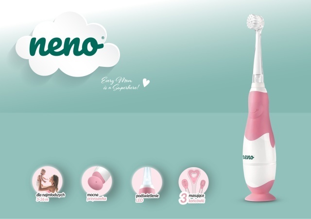 Neno Denti Pink - Periuță electrică bebeluși
