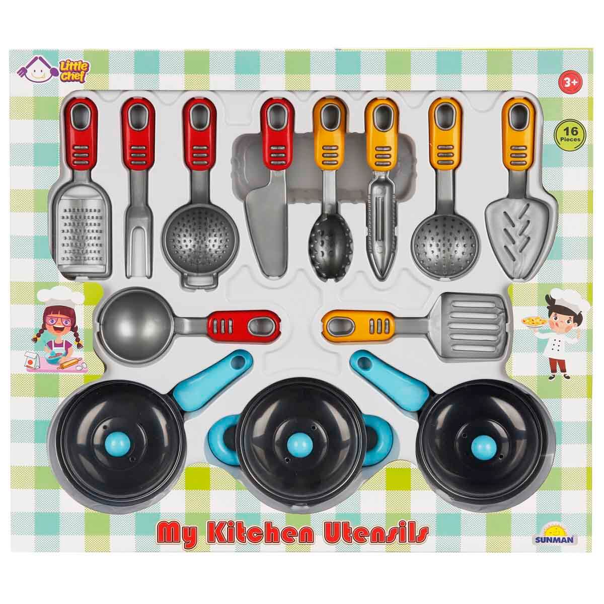Set Bucătărie Little Chef 16 Piese