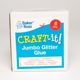 Lipici Jumbo Gliter Baker Ross | Set 6 Culori - imagine 3