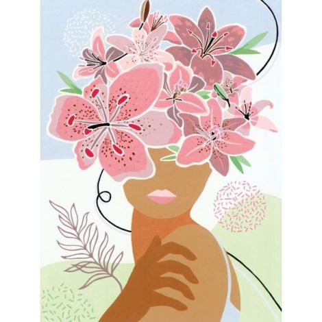 Ravensburger Pictură Femeie Flori | Tablou Canvas - imagine 3