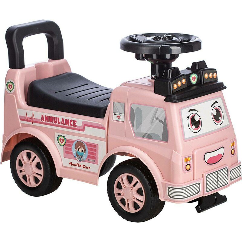 Free2Move Ambulanță Ride-On cu Lumină și Sunet