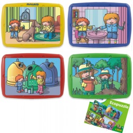 Set 4 Puzzle Atitudine Ecologică Miniland
