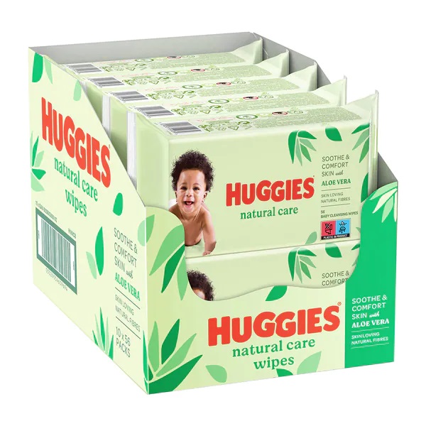 Servetele Huggies Natural Care, delicate cu Aloe - imagine 8