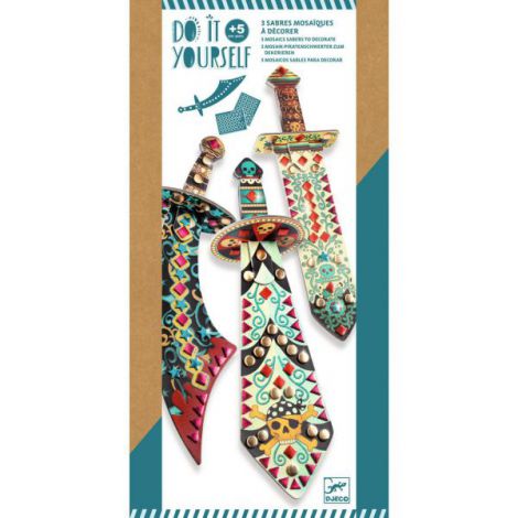 Set DIY Sabii Pirat Djeco - Creativ 5+ - imagine 5