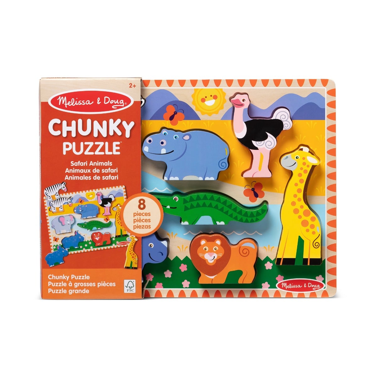 Puzzle Safari Melissa & Doug 8 Piese