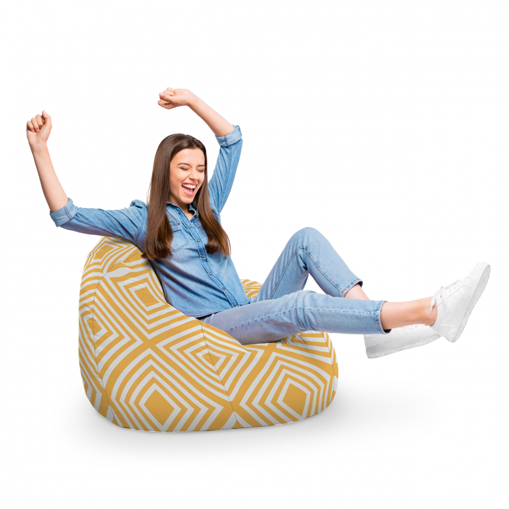 Fotoliu Puf Updeco Orange, Model XL, Relaxare