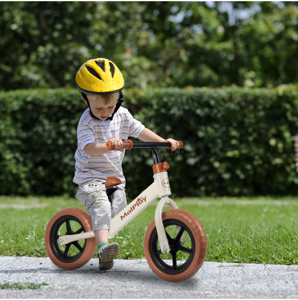 Bicicleta Echilibru Malplay 12" Alba - imagine 12