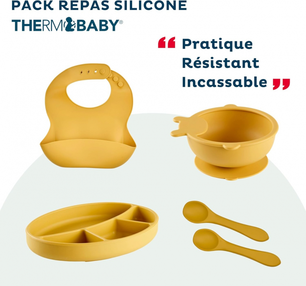 Vesela Silicon Thermobaby Cu Ventuza - Bebe Fericit