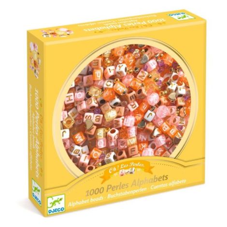 Set 1000 margele aurii Djeco | Coliere & brățări