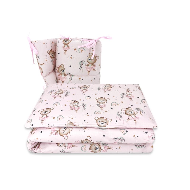 Set Lenjerie Patut MimiNu Little Ballerina Pink