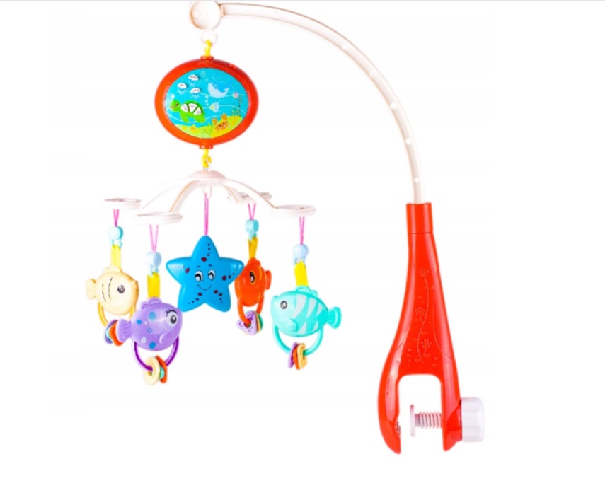 Carusel Muzical Patut cu Proiector Red, Malplay