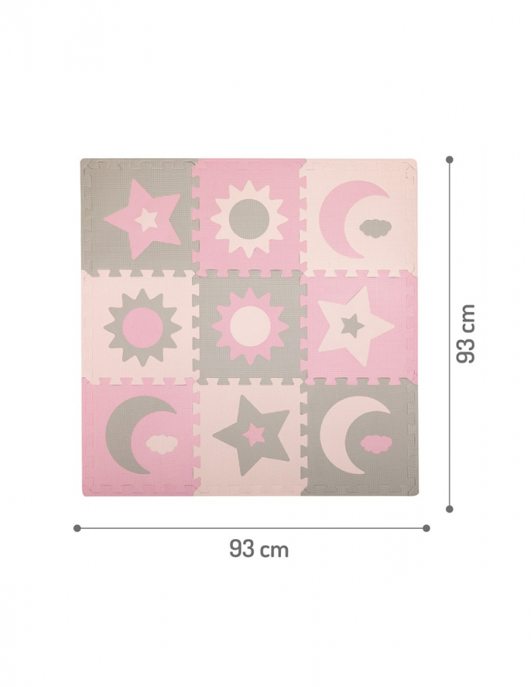Covoras joaca MoMi Nebe Pink 93x93 cm - imagine 5
