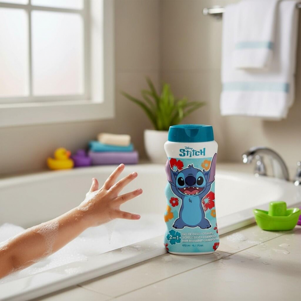 Gel Duz 2-în-1 Copii Stitch, 475ml - Lorenay