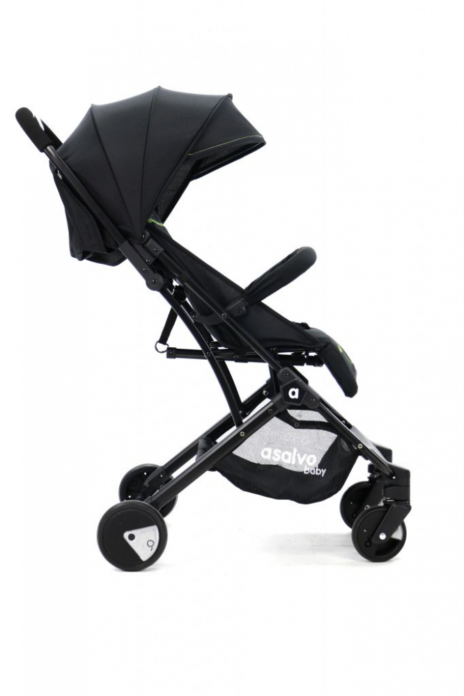 Carucior Asalvo Sport Pliabil, Usor, Negru-Verde - imagine 4
