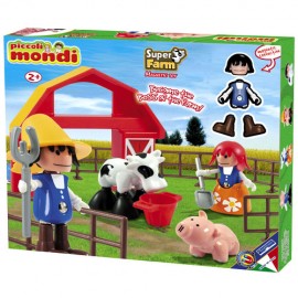 Set Super Farm Piccoli Mondi cu figurine magnetice - imagine 2