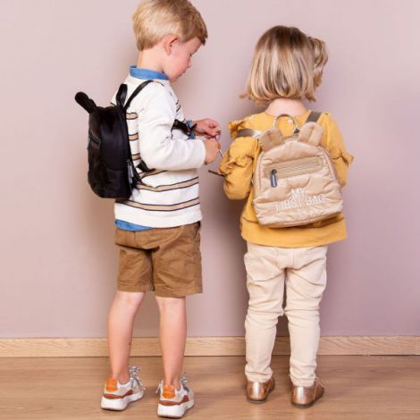 Rucsac Childhome My First Bag Negru, Matlasat - imagine 4