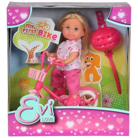 Papușă Simba Evi Love cu Bicicletă 12cm - imagine 2