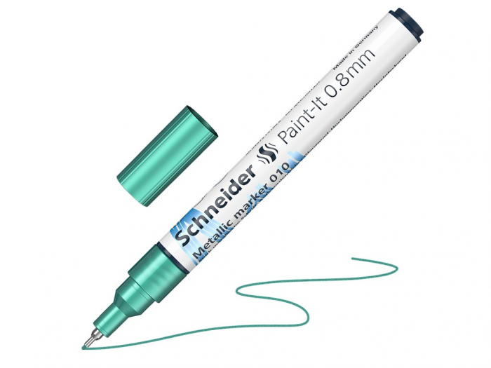 Marker Metallic Paint-It Schneider, 0.8 mm, Verde