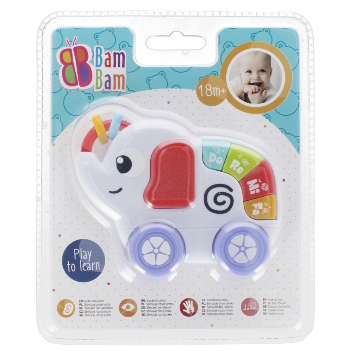 Elefantul Muzical BamBam - Jucarie Bebelusi Educativa