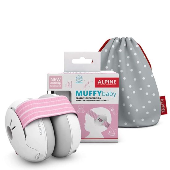 Căști Antifonice Bebeluși Alpine Muffy Pink - imagine 7