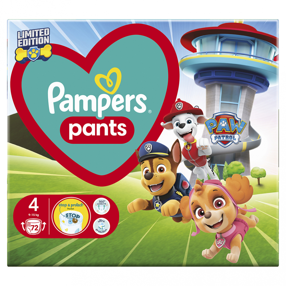 Pampers Pants Patrula Catelusilor M4 72 buc