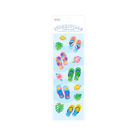 Ooly Abtibilduri Stickiville Flip Flops - Autocolante Lucioase