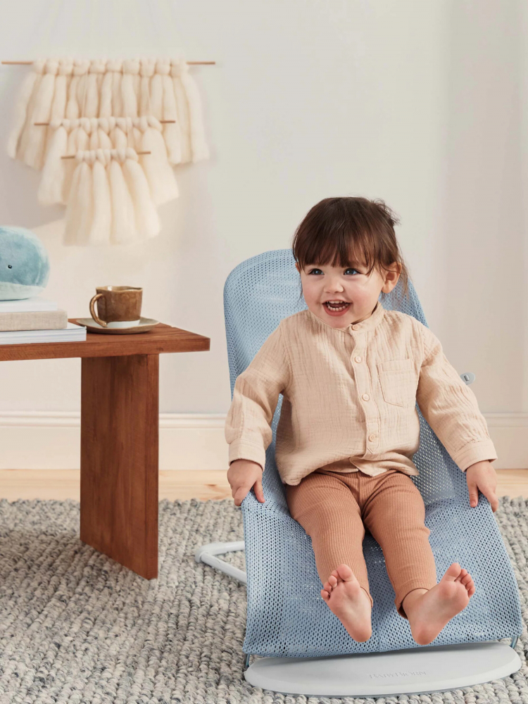 Balansoar Babybjorn Balance Soft, Albastru, Ergonomic - imagine 8