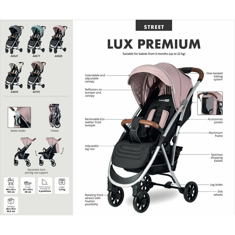 Carucior Sport FreeON Lux, Pliabil Automat, 6.6 Kg - imagine 5