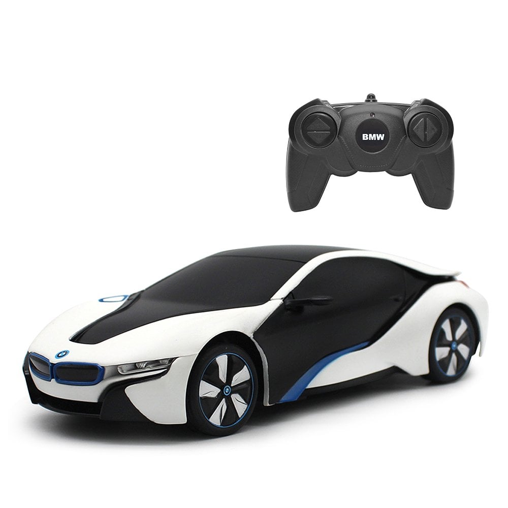 Masinuta Rastar BMW I8 UV 1:24, Alb