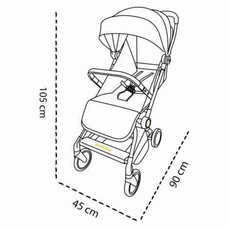 Skiddou Espoo - Carucior Ultracompact pentru Calatorii - imagine 10