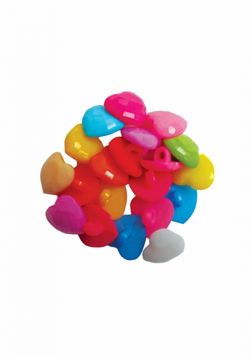Nasturi Inimi Colorart, 18 Bucăți, Multicolor