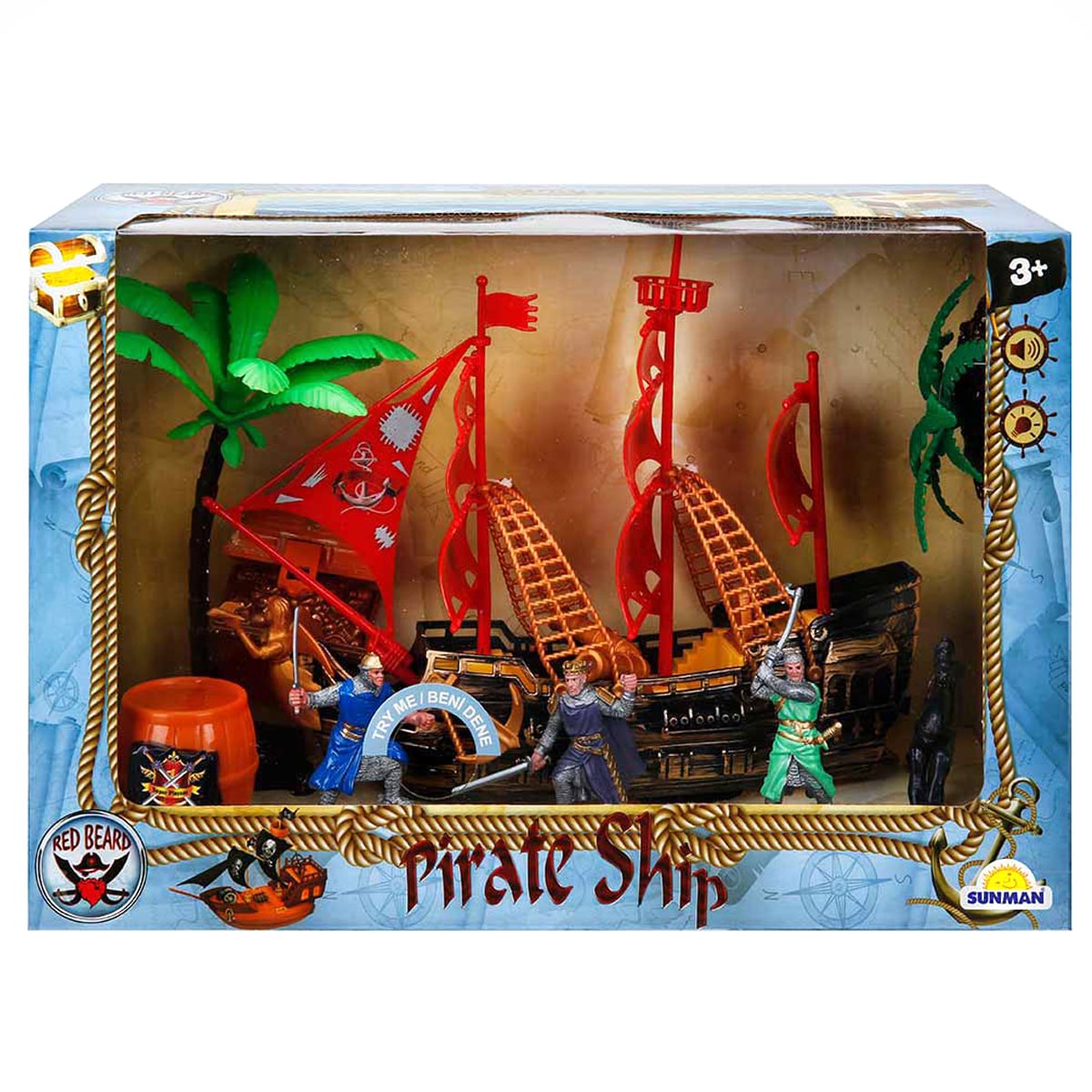 Set Corabie Pirati Red Beard cu Figurine