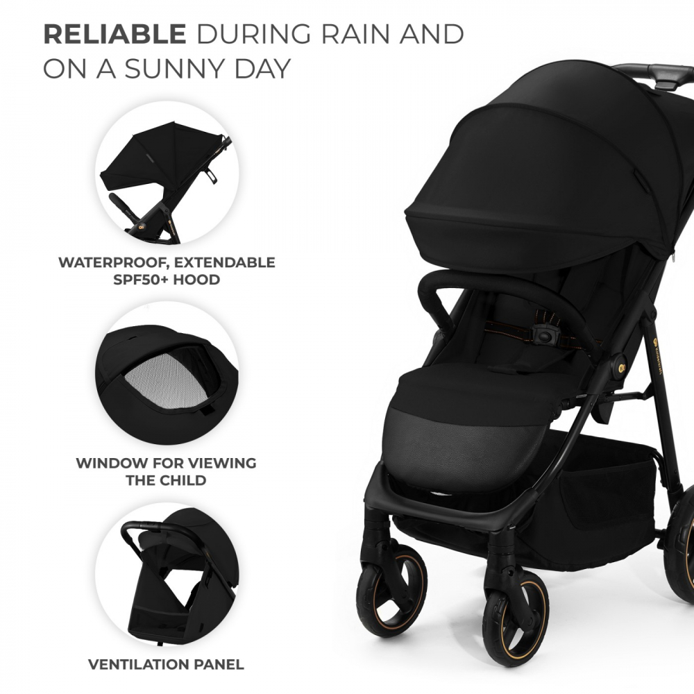 Carucior Kinderkraft Trig 3 Sport Onyx Black - imagine 2